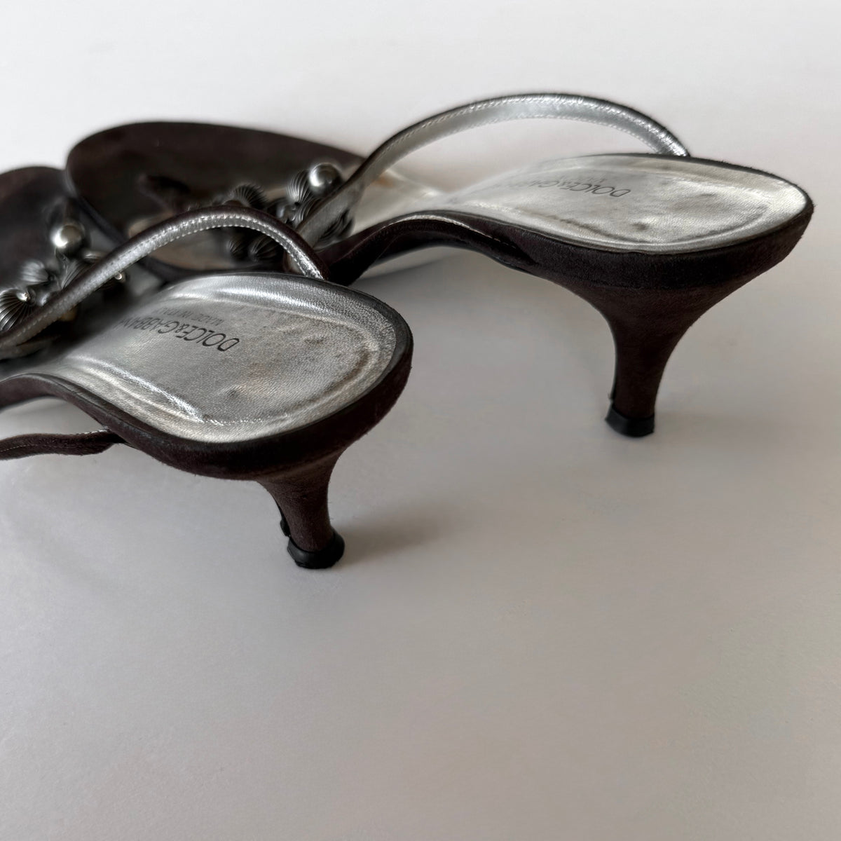 Vintage Dolce & Gabbana Beaded Kitten Heels (39)