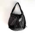 Vintage Jimmy Choo Leather Fringe Studded Bag