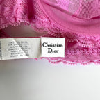 Vintage Christian Dior Lace Rose Bra (36C)