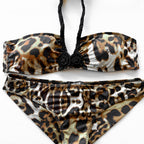 Vintage Cavalli Leopard Print Bikini Set