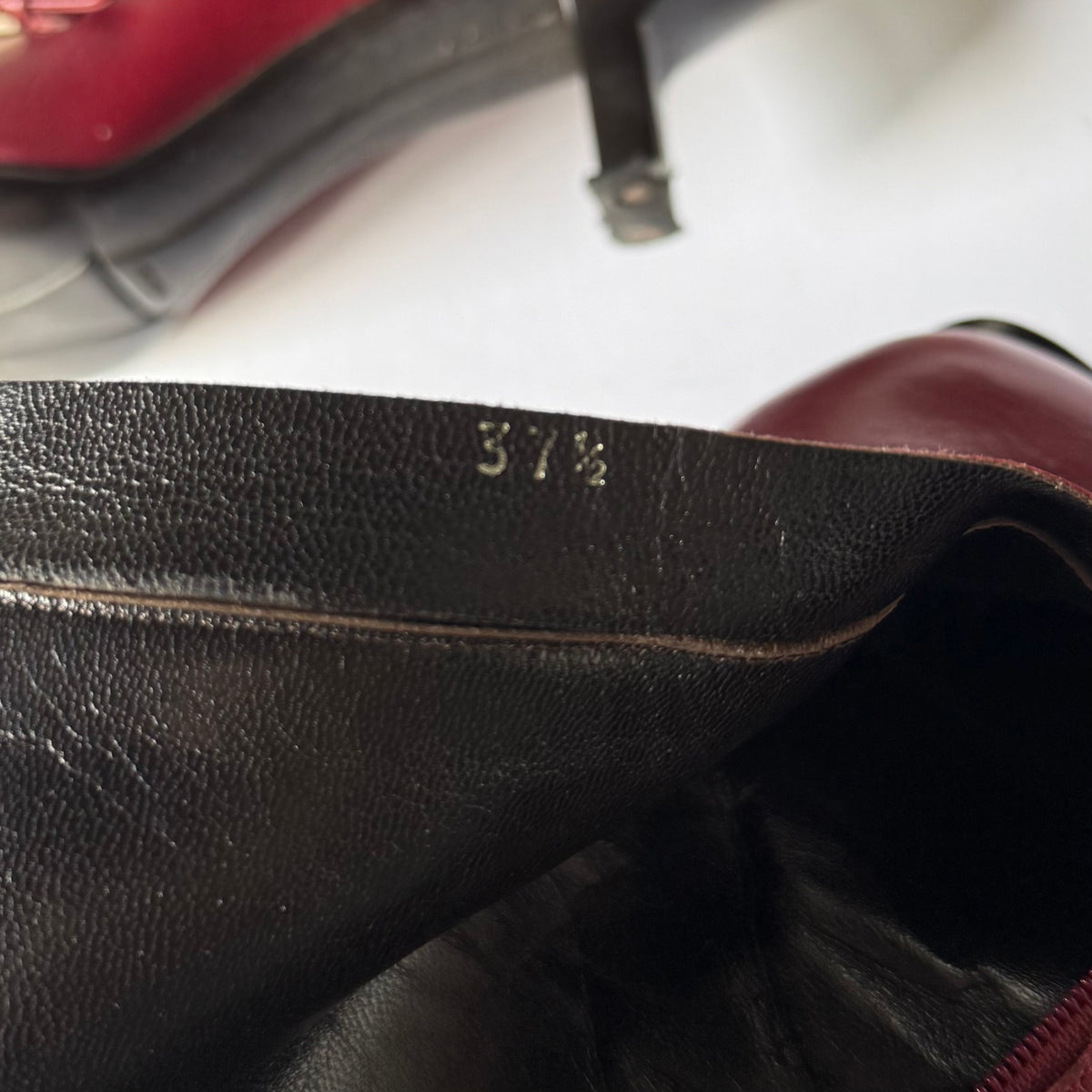Vintage Prada Leather Boots (37.5)
