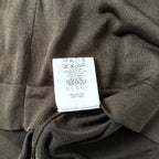 Vintage Gucci Brown Deep V Top