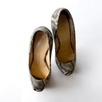 Giuseppe Zanotti Python Print Platform Peep Toe Heels (37)