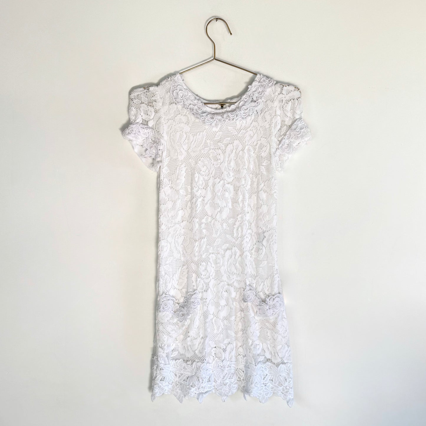 Dolce & Gabbana White Lace Mini Dress