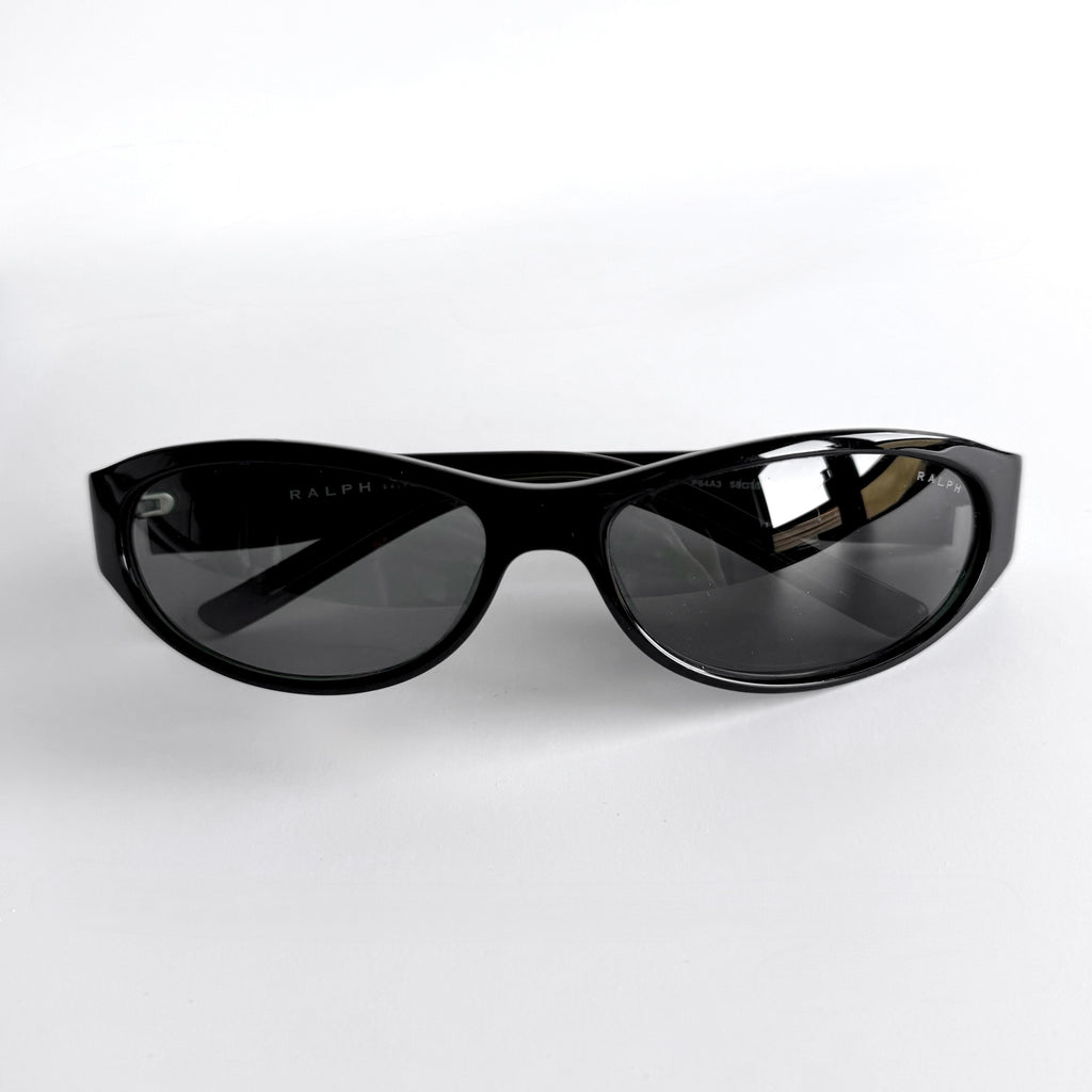 Vintage Ralph Lauren Black Slim Wrap Sunglasses