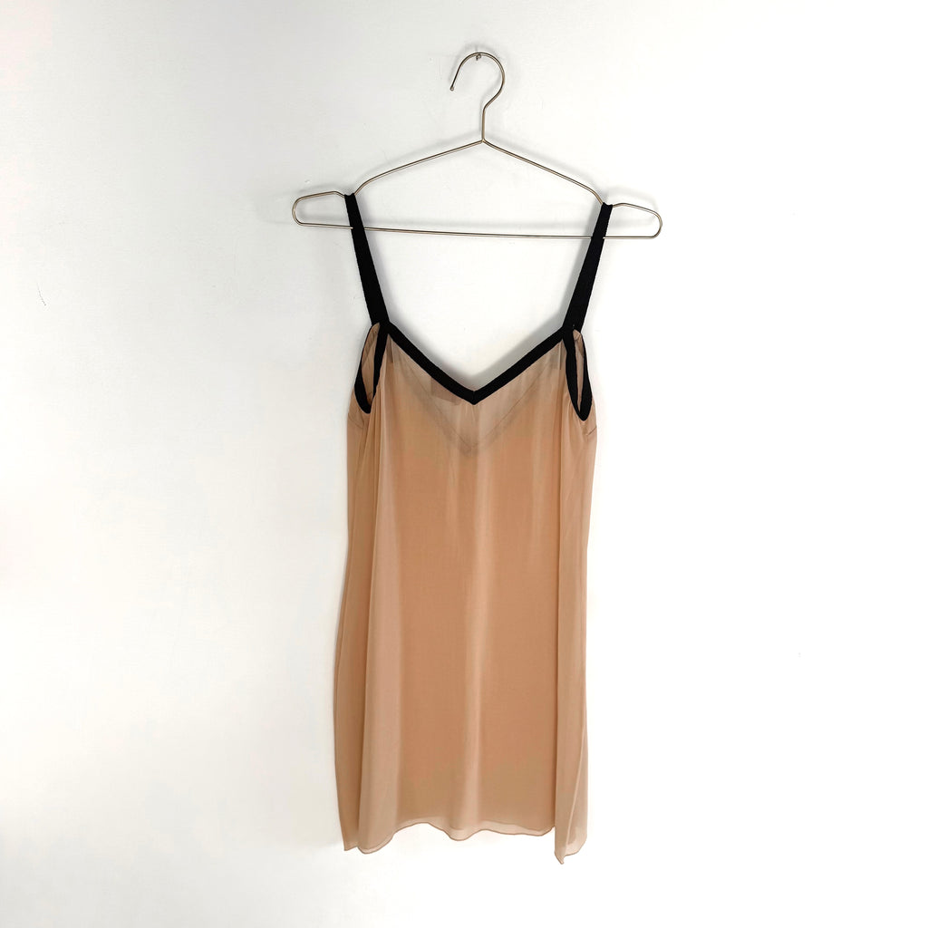 Vintage Missoni Sheer Nude Slip Mini Dress