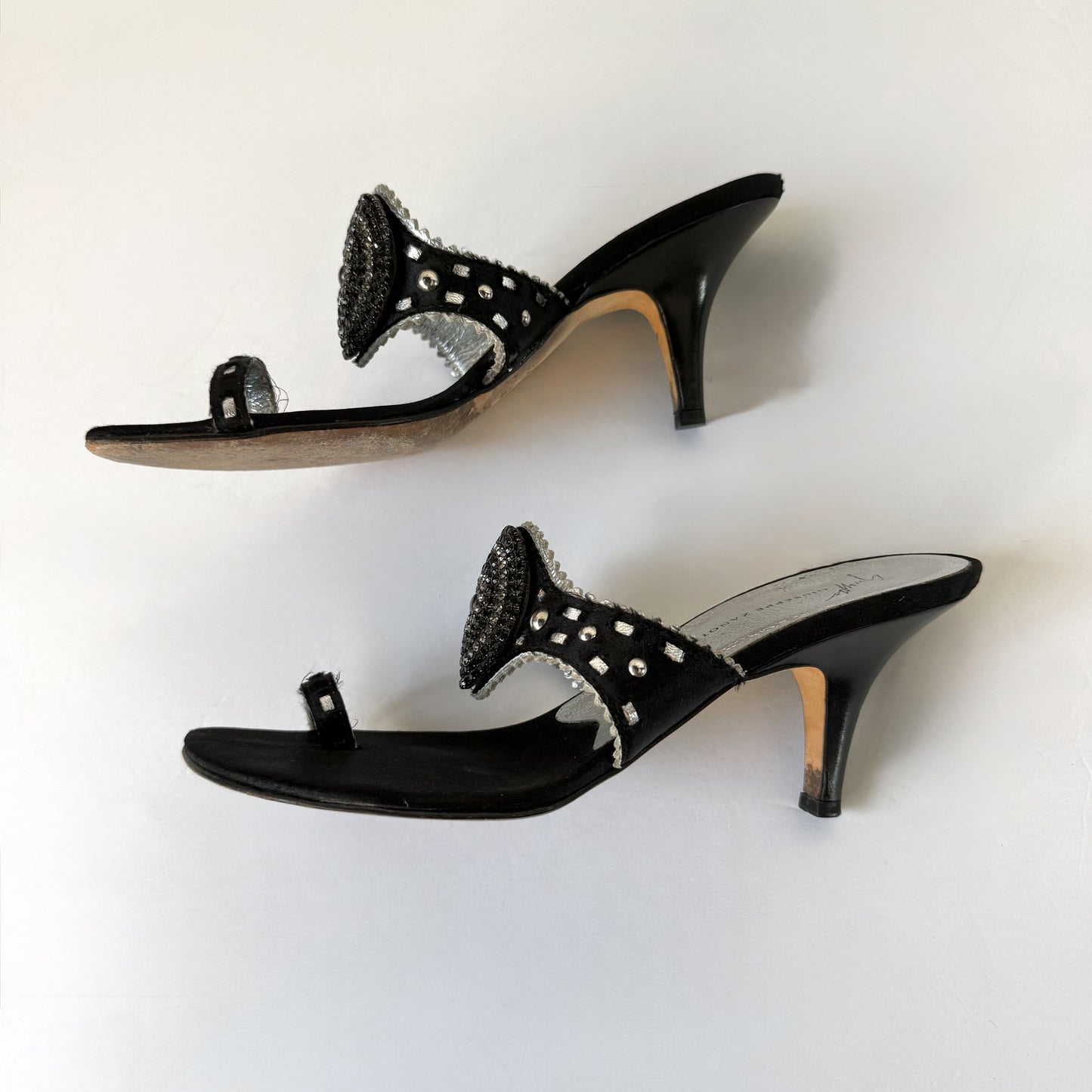 Vintage Giuseppe Zanotti Beaded Sandal Heels (39)