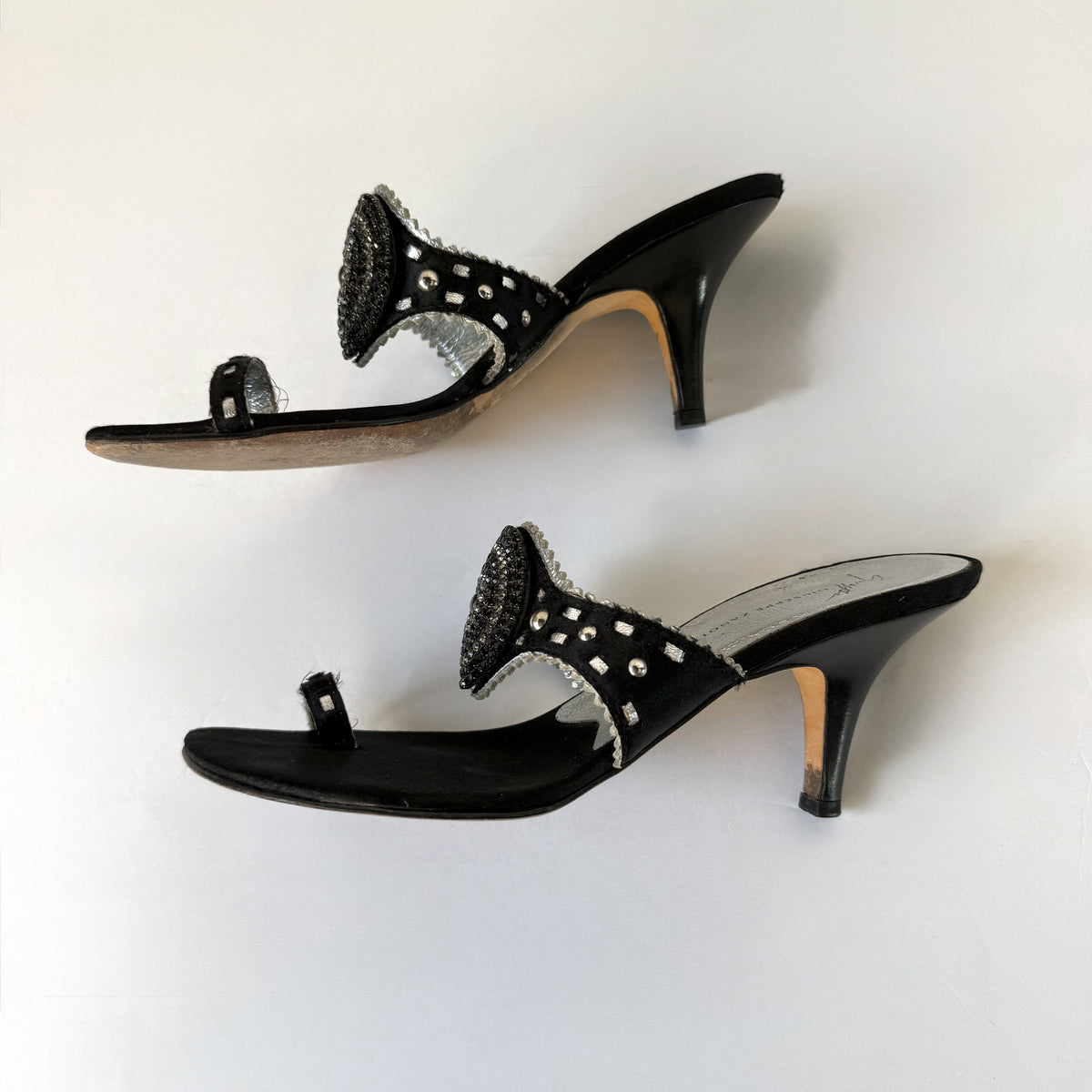 Vintage Giuseppe Zanotti Beaded Sandal Heels (39)