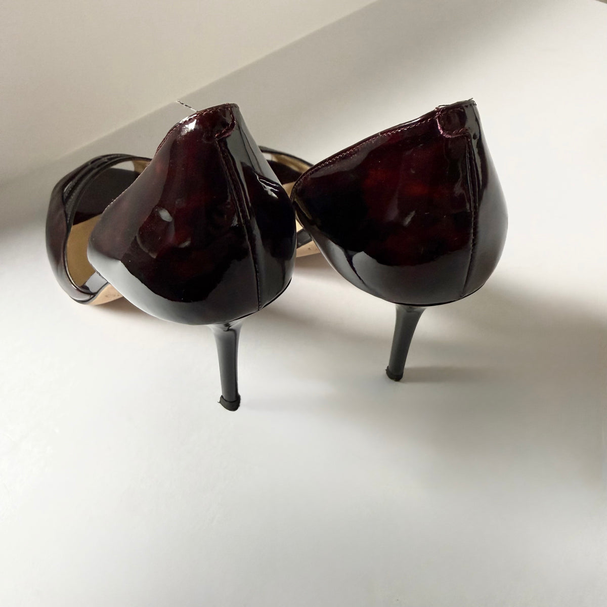 Jimmy Choo D’Orsay Cherry Heels (38.5)