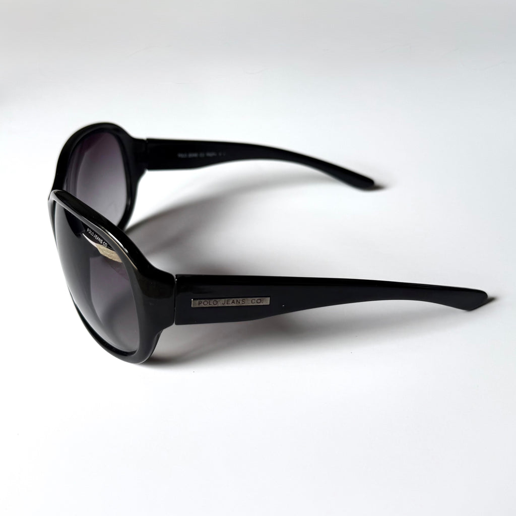 Vintage Polo Ralph Lauren Black Oversized Sunglasses