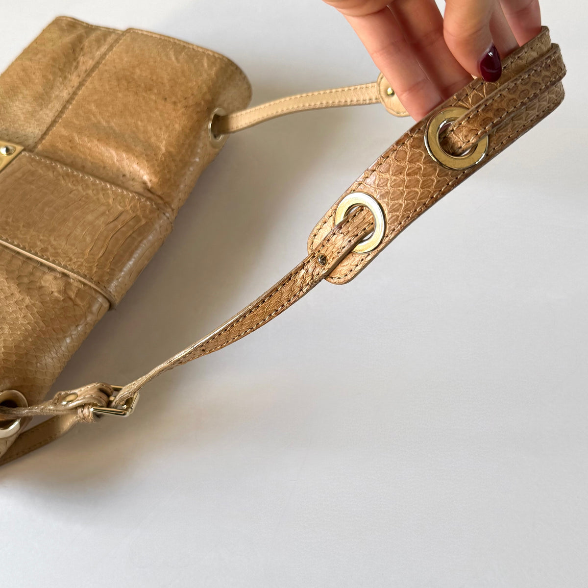 Vintage Jimmy Choo Python Shoulder Bag