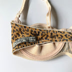 Vintage Dolce & Gabbana Leopard Print Balconette Bra (34B)