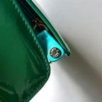 Jimmy Choo Teal Green Patent Leather Envelope Clutch