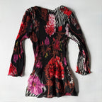 Vintage Alberto Makali Mesh Embellished Tunic Top