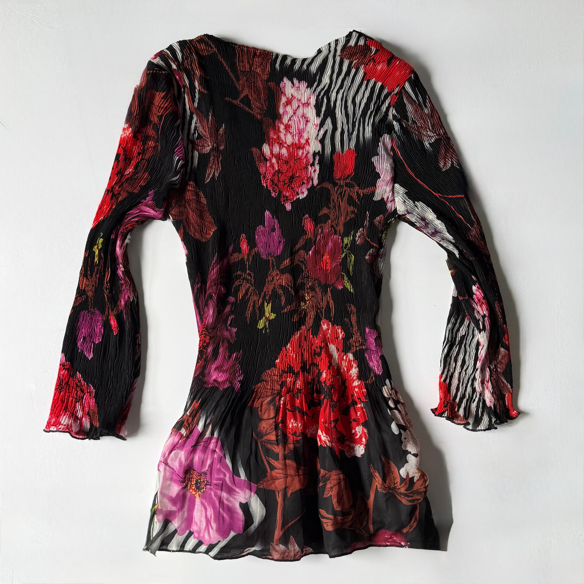 Vintage Alberto Makali Mesh Embellished Tunic Top