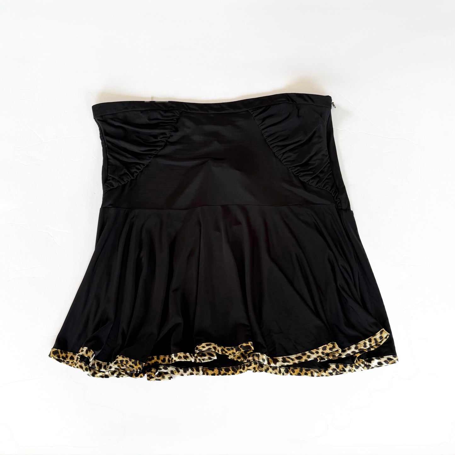 Just Cavalli Leopard Trim Mini Skirt