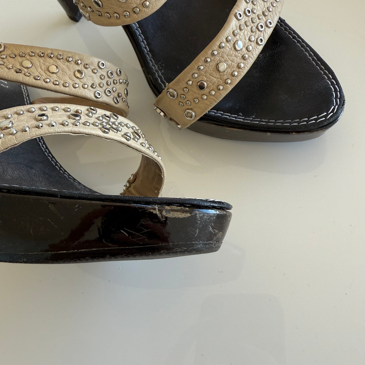Vintage Versace Studded Heels (37)
