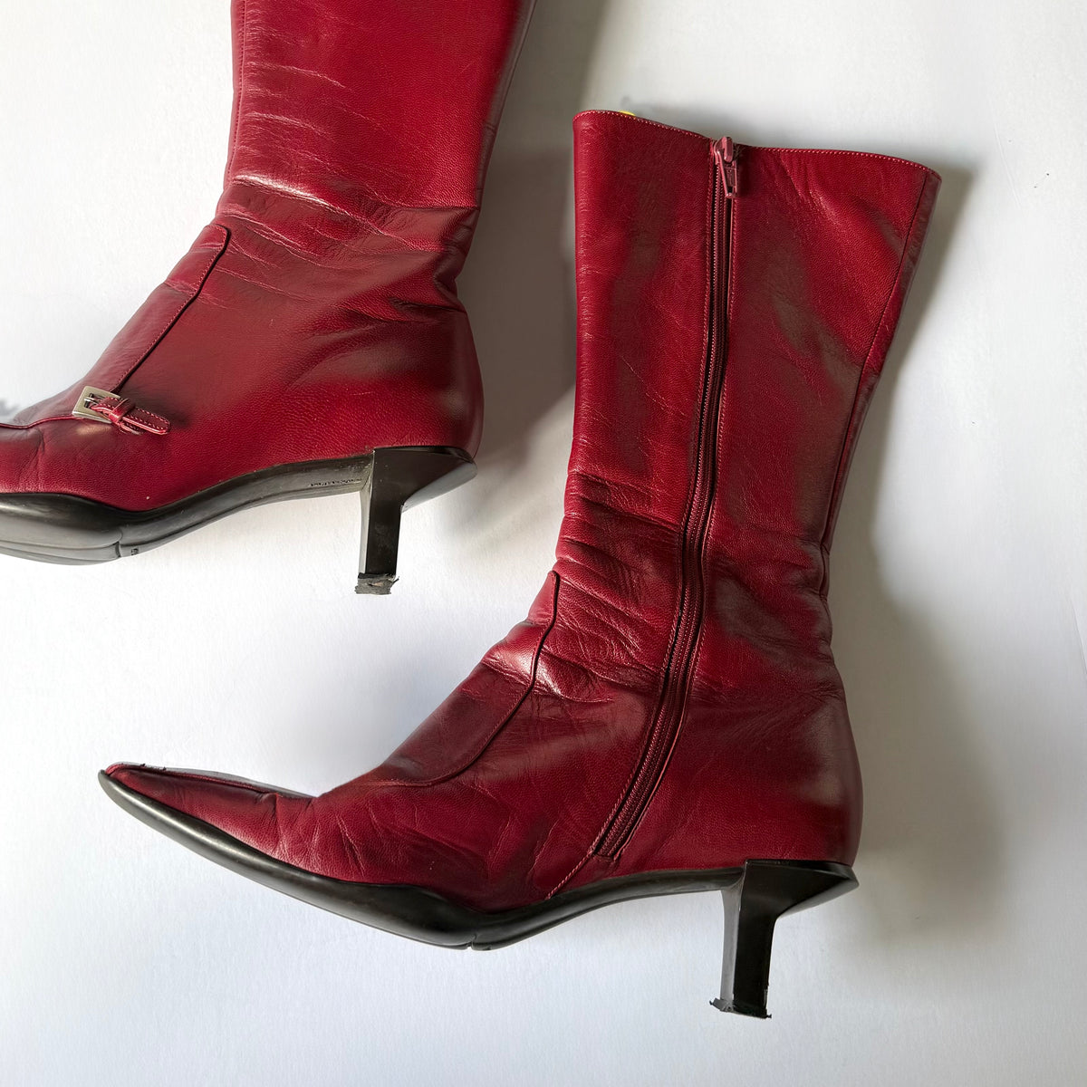 Vintage Prada Leather Boots (37.5)
