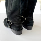 Vintage Giuseppe Zanotti Suede Harness Boots (39)