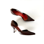 Vintage Yves Saint Laurent Pointed Toe D’Orsay Heels (37)