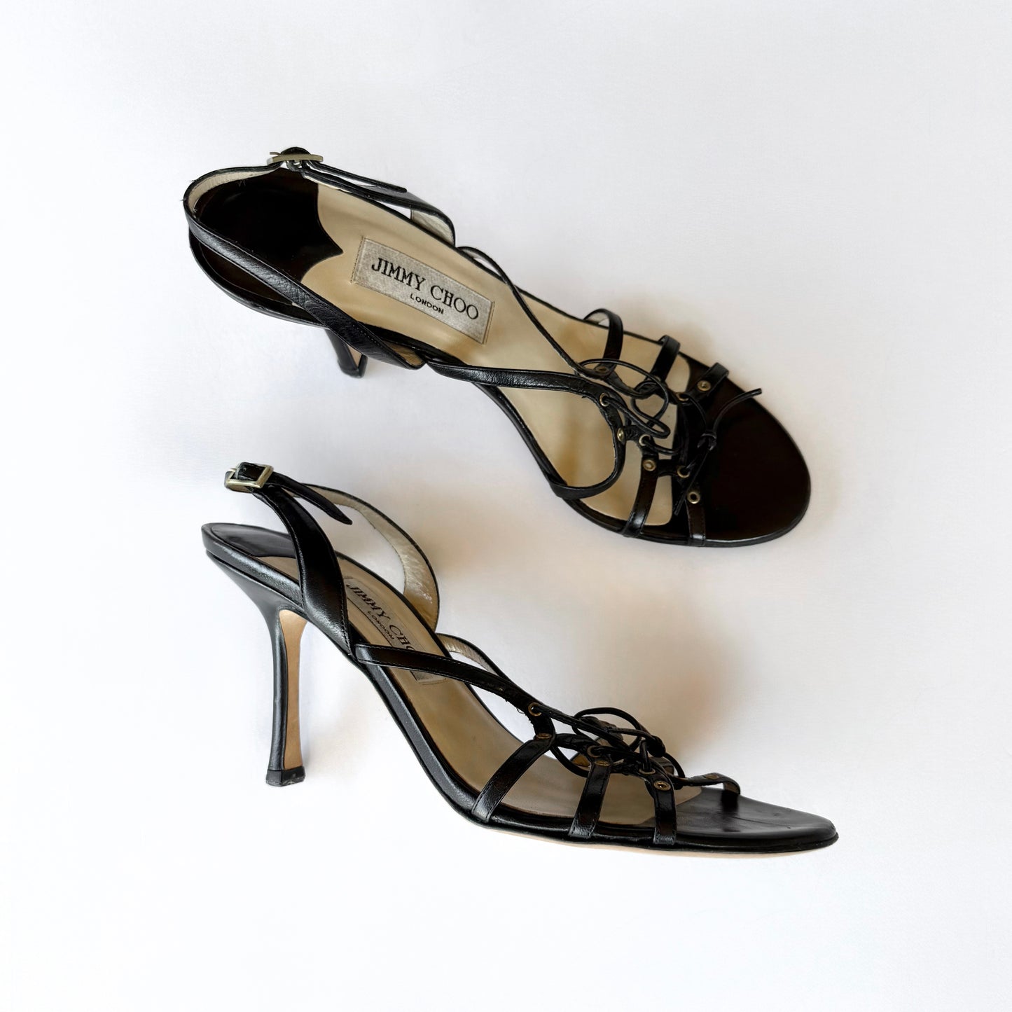 Jimmy Choo Lace Up Slingback Heels (39.5)