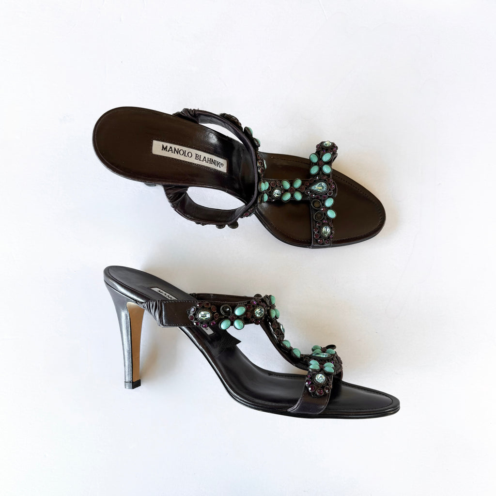 Vintage Manolo Blahnik Sandal Heels (39.5)