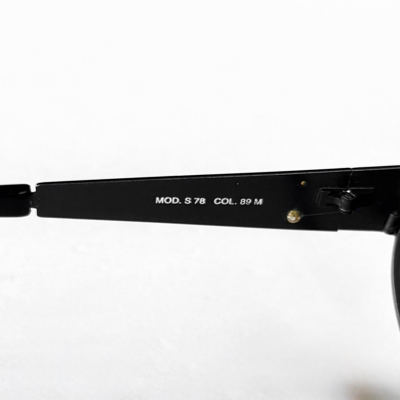 90’s Gianni Versace Black Oval Sunglasses