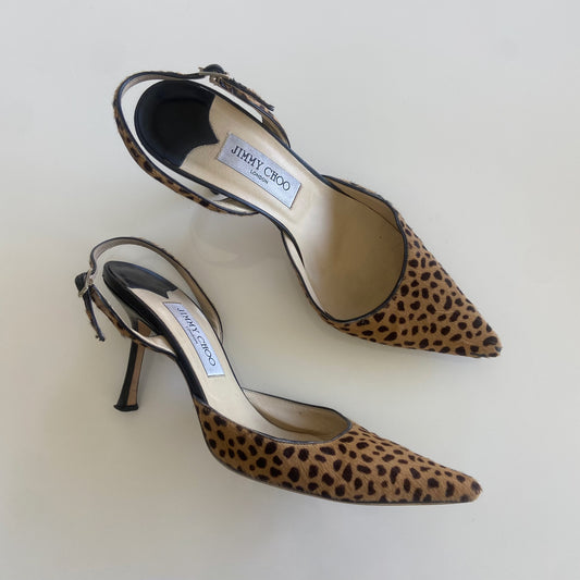 Jimmy Choo Cheetah Slingback Heels