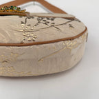 Vintage Giuseppe Zanotti Small Gold Lizard Embellished Bag