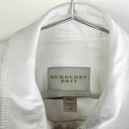 Burberry White Fitted Denim Jacket