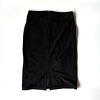 Calvin Klein Black Suede Midi Skirt