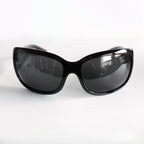 Vintage Versace Black Oversized Shield Sunglasses