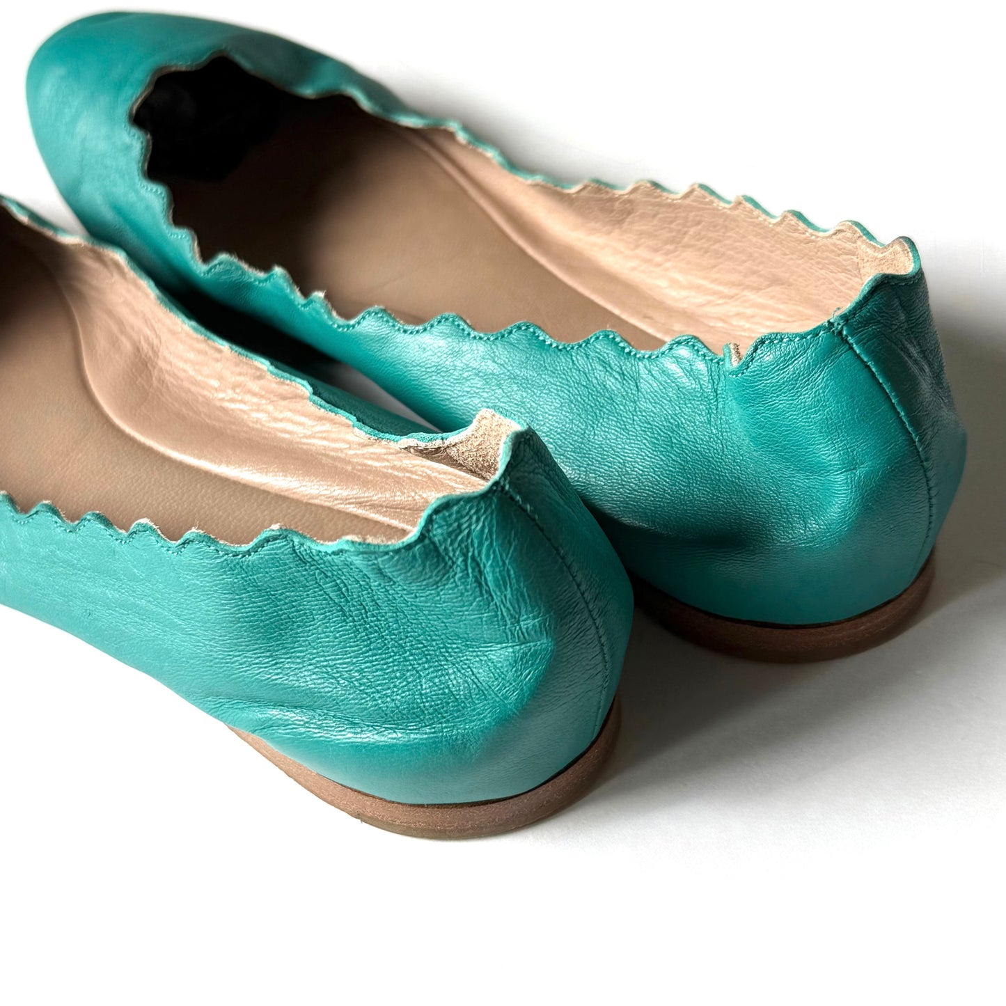 Chloe Lauren Ballet Flats Turquoise (38)