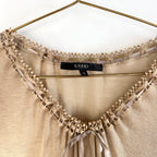 Vintage Gucci Lace Tie Front Knit Top
