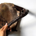 Vintage Roberto Cavalli Leopard Leather Shoulder Bag