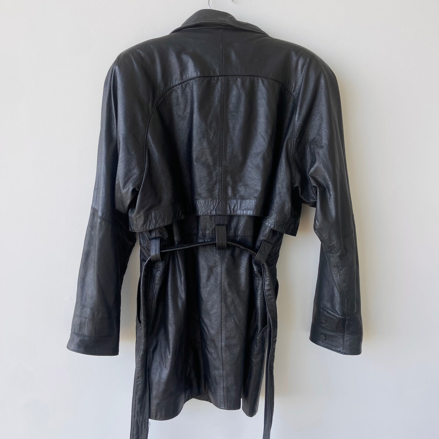 Vintage Leather Trench Coat