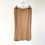Vintage La Perla Gold Satin Slip Midi Skirt