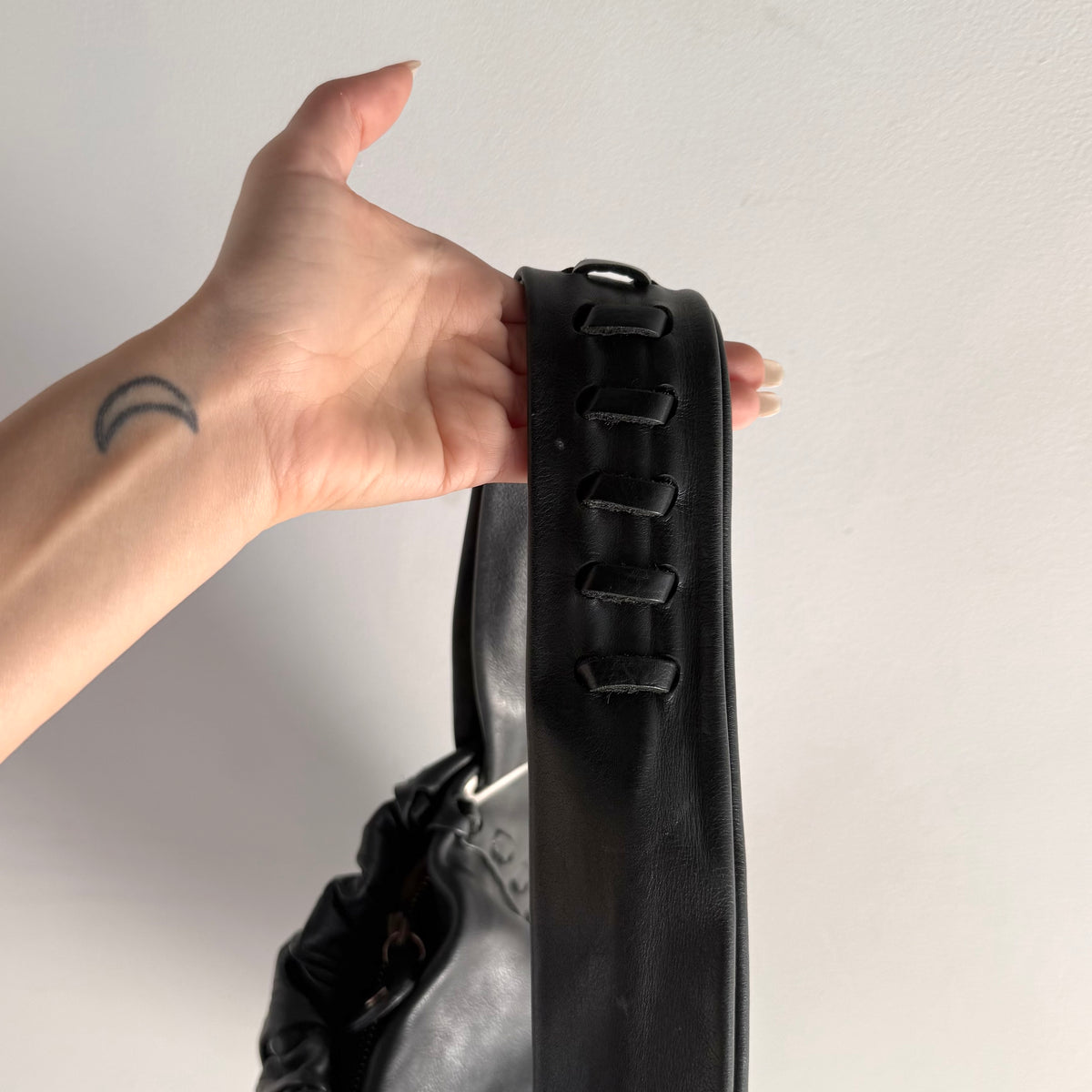 Vintage Jimmy Choo Leather Fringe Studded Bag