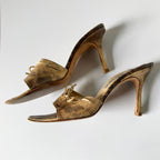 Jimmy Choo Snakeskin Sandal Heels (39.5)