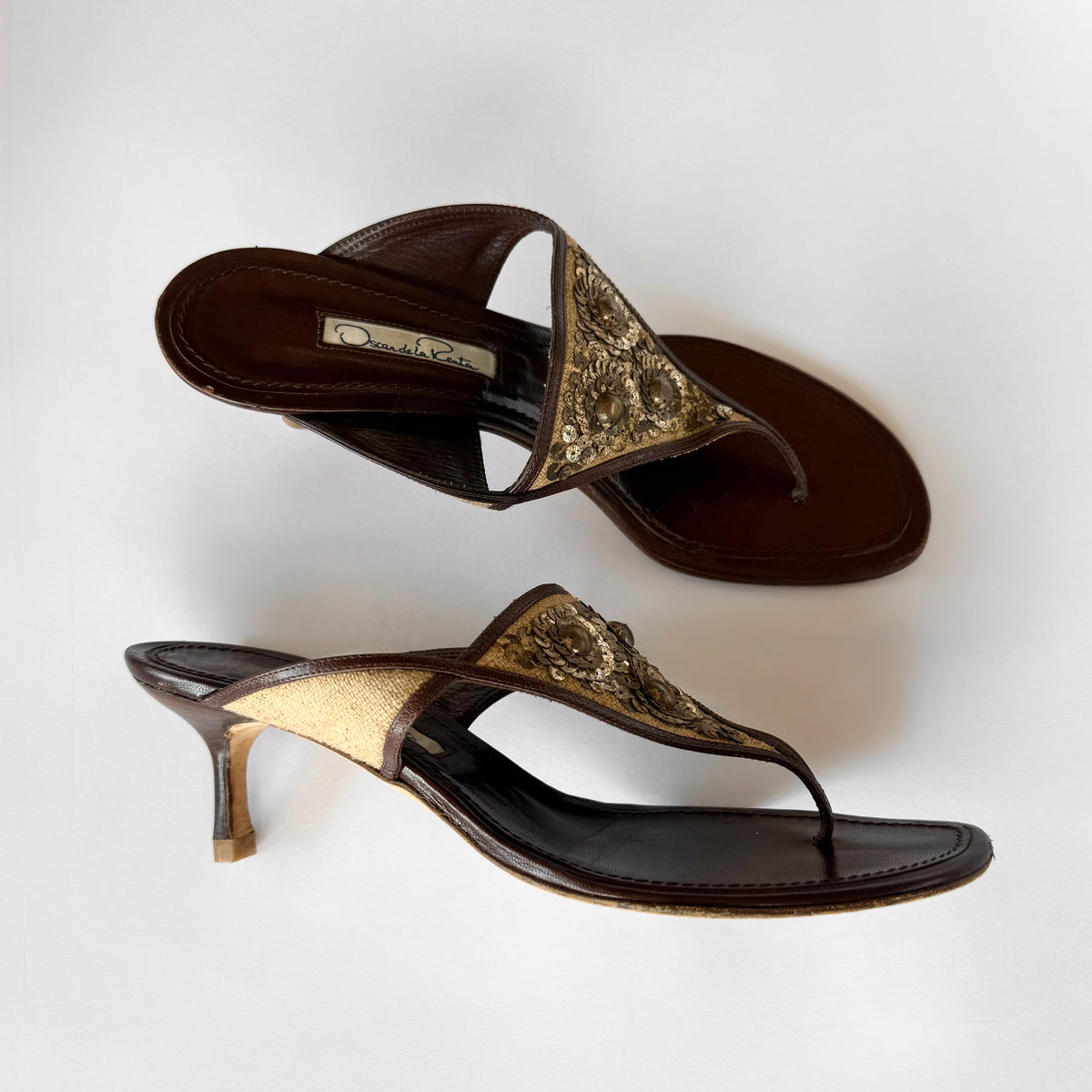 Oscar De La Renta Sandal Heels (39.5)