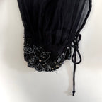 Vintage Just Cavalli Sheer Beaded Silk Tunic
