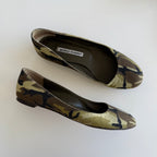 Manolo Blahnik Camo Flats