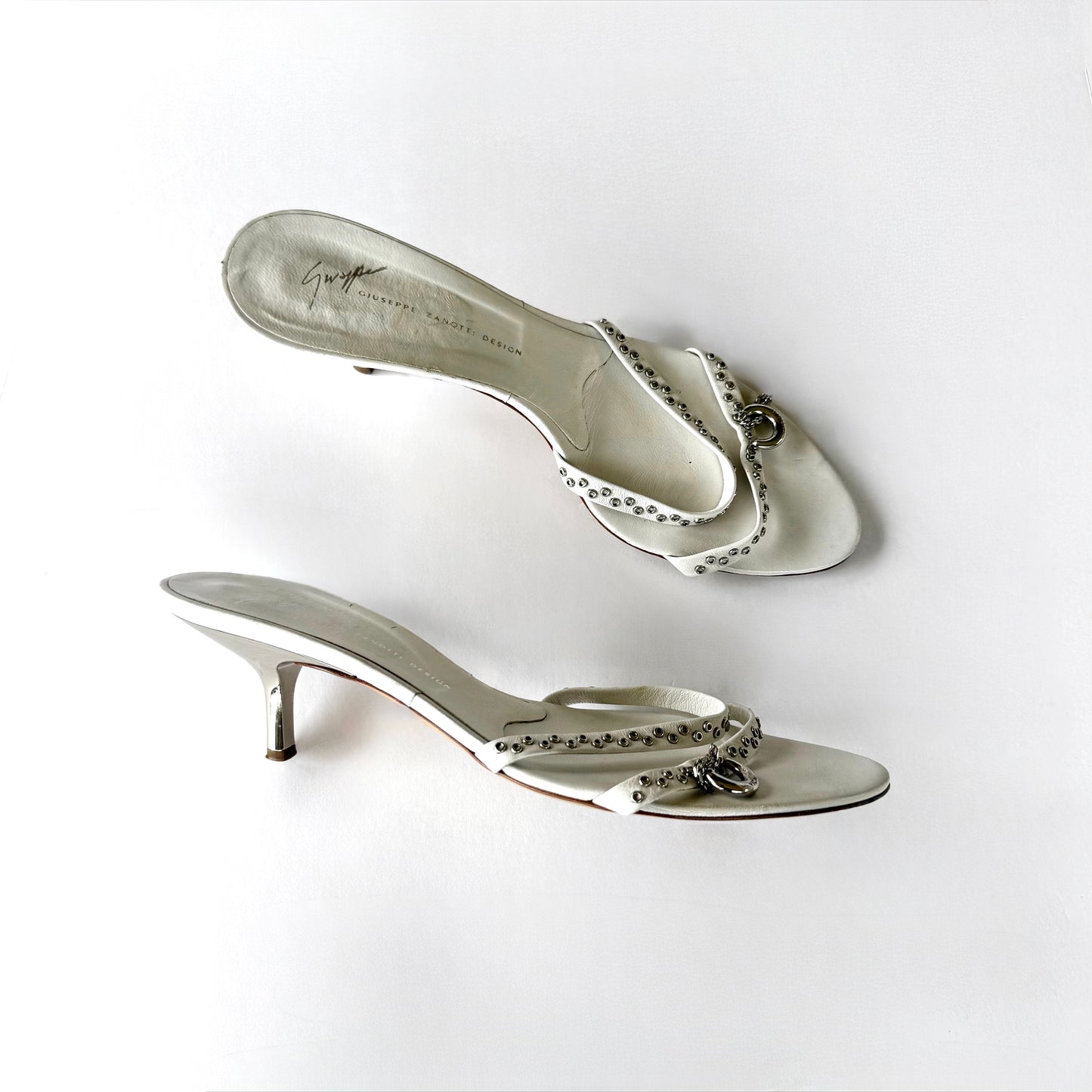 Vintage Giuseppe Zanotti Studded Sandal Heels (38)