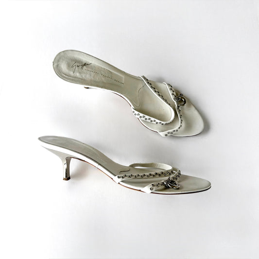 Vintage Giuseppe Zanotti Studded Sandal Heels (38)