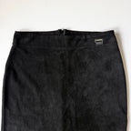Calvin Klein Black Suede Midi Skirt