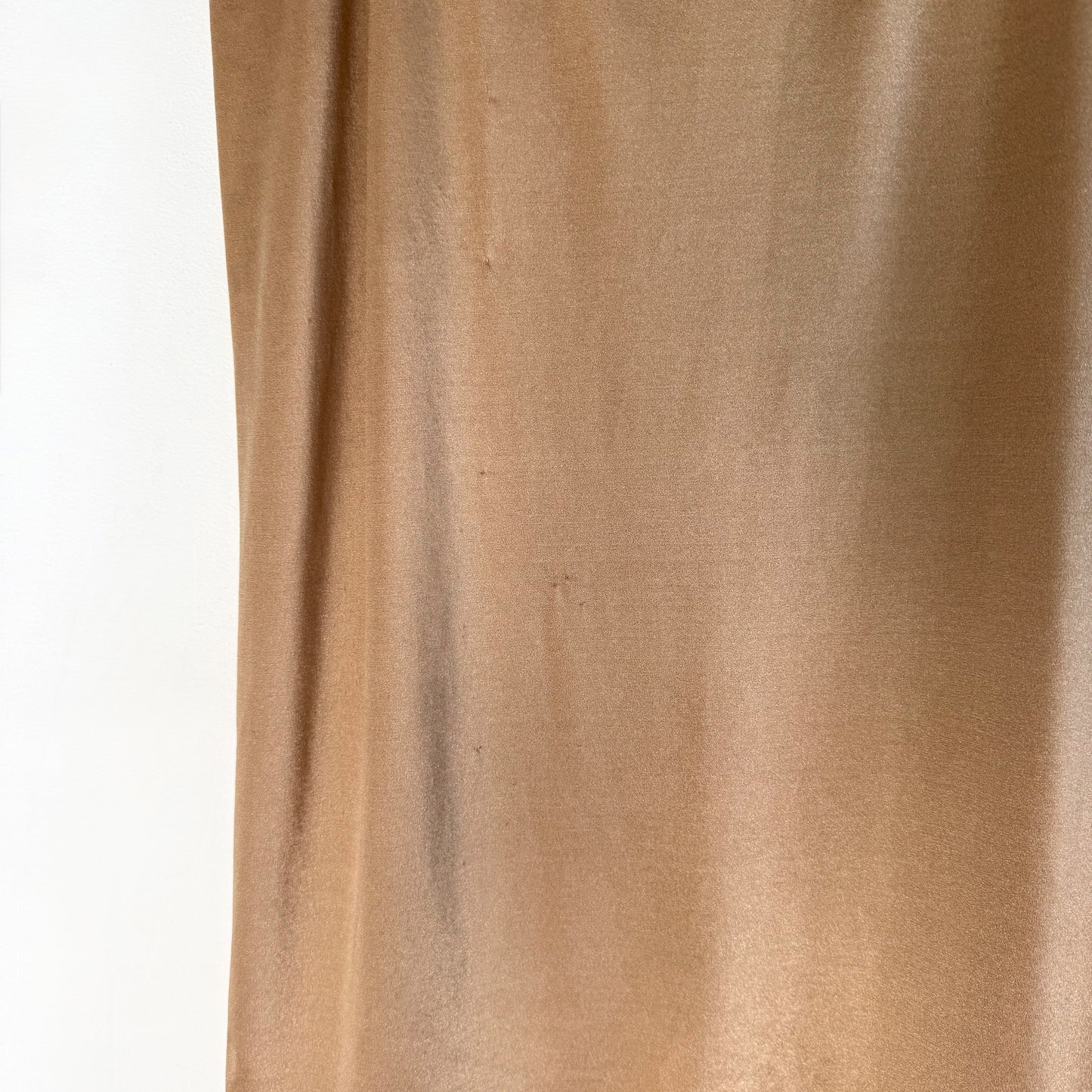 Vintage La Perla Gold Satin Slip Midi Skirt