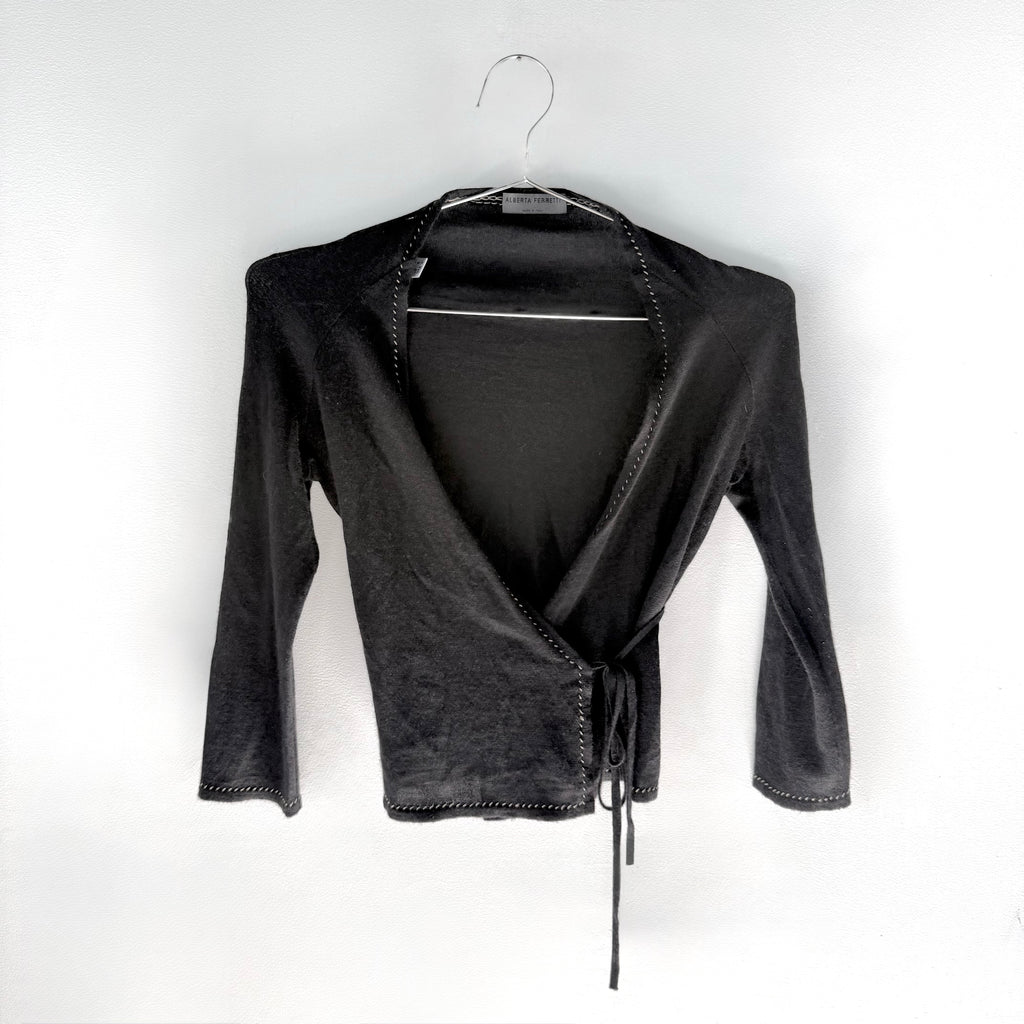 Vintage Cashmere Wrap Top
