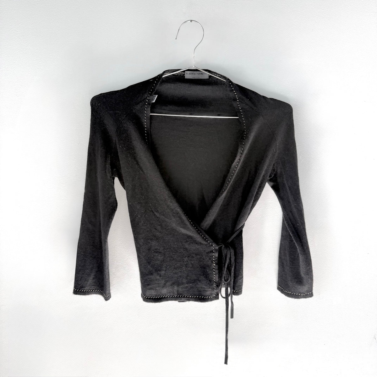 Vintage Cashmere Wrap Top