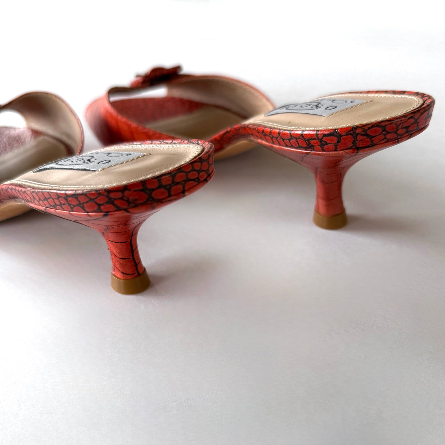 Vintage Oscar De La Renta Sandal Heels (8.5)
