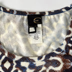Vintage Just Cavalli Animal Print 3/4 Sleeves Top